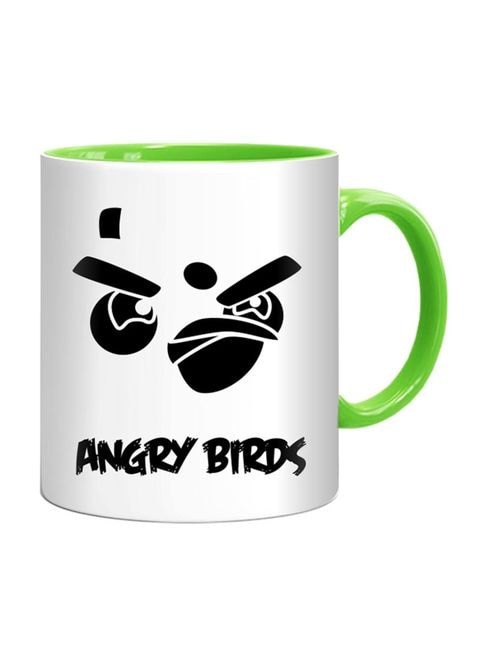 FMstyles Angry Birds Printed Mug Green/White/Black