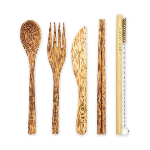 Hybrid Hippie Coconut Travel Cutlery Set