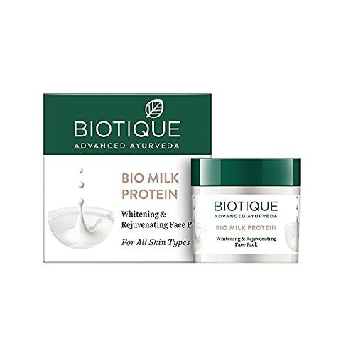 Biotique Bio Milk Protein Whitening &amp; Rejuvenating Face Pack For All Skin Types, 50G