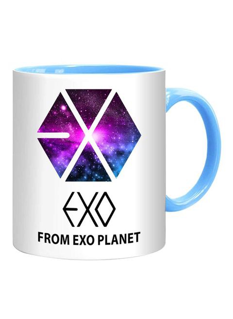 FMstyles EXO From EXO Planet Mug White/Blue/Violet 10 cm