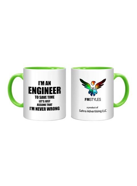 FMstyles I&#39;m An Engineer, To Save Printed Mug Multicolour 10ounce