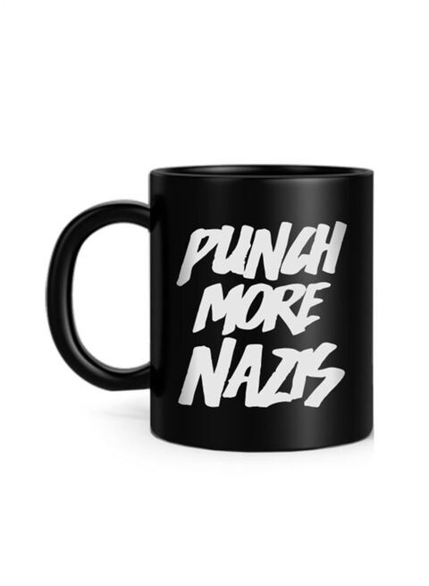 FMstyles Goals Punch More Nazis Printed Mug Black 10 cm