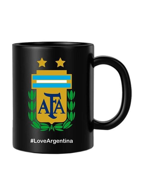 FMstyles Argentina Printed Mug Black/Yellow/Green