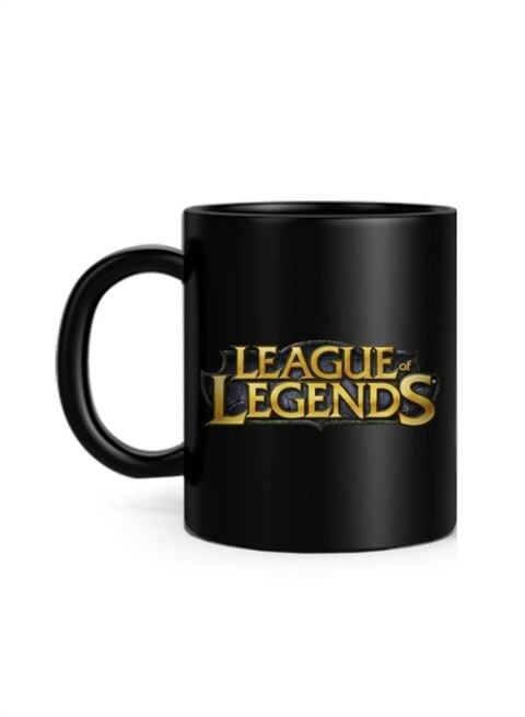 FMstyles League of Legends Logo Printed Mug Black 10 cm