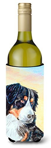 Caroline&#39;s Treasures 7131Literk Bernese Mountain Dog Wine Bottle Beverage Insulator Beverage Insulator Hugger, Wine Bottle, Multicolor