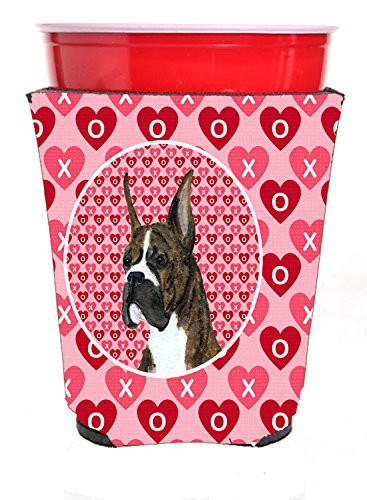 Caroline&#39;s Treasures Ss4508Rsc Boxer Red Solo Cup Beverage Insulator Hugger, Red Solo Cup, Multicolor