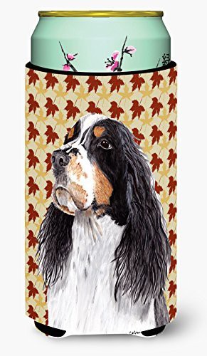 Caroline&#39;s Treasures Sc9202Tbc Springer Spaniel Fall Leaves Portrait Tall Boy Beverage Insulator Beverage Insulator Hugger, Tall Boy, Multicolor