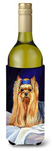 Caroline&#39;s Treasures 7157Literk Yorkie Wine Bottle Beverage Insulator Beverage Insulator Hugger, Wine Bottle, Multicolor