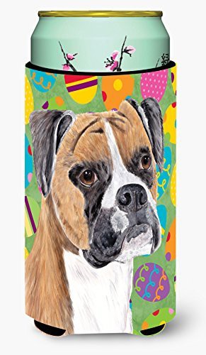 Caroline&#39;s Treasures Sc9470Tbc Boxer Easter Eggtravaganza Tall Boy Beverage Insulator Beverage Insulator Hugger, Tall Boy, Multicolor