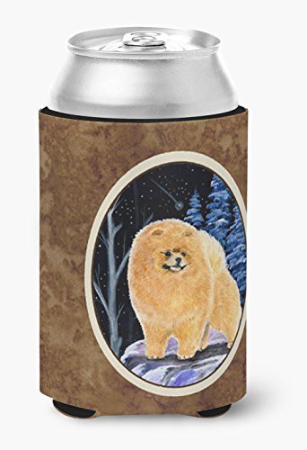 Caroline&#39;s Treasures Ss8396Cc Starry Night Pomeranian Can Or Bottle Beverage Insulator Hugger, Can Hugger, Multicolor