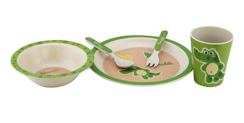 Bamboo Fiber Children Dinner Set, 5pcs set