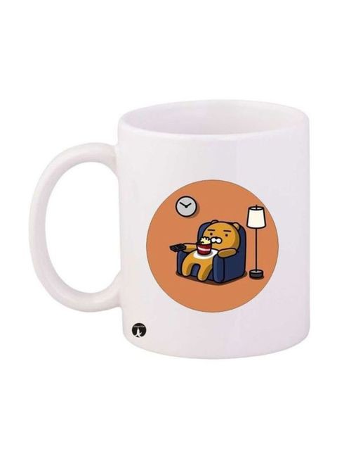 Bp Bear Printed Mug White/Orange/Yellow Standard Size