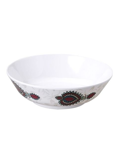 Melamine Serving Bowl White 21centimeter