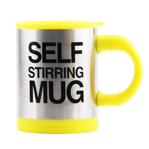 Generic - Lazy Self Stirring Mug Yellow