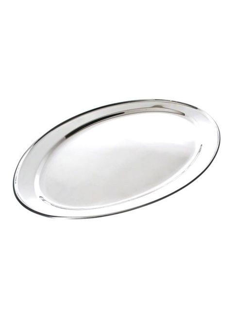 Oval Tray Silver 50centimeter