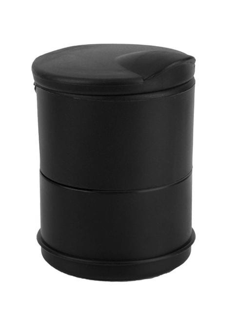 Generic - LED Cigarette Smoke Ashtray Cup Holder Black 10centimeter