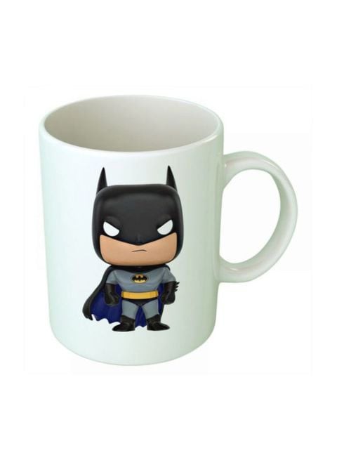 Fast Print Funkoo Batman Printed Coffee Mug White/Grey/Black