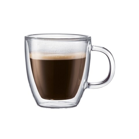 Bodum Bistro Double Wall Mug 2-Piece Set, 140ml