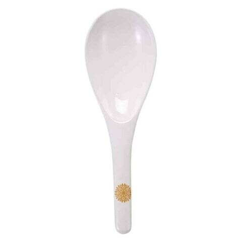 Servewell Golden Leaves Serving Spoon White 21cm