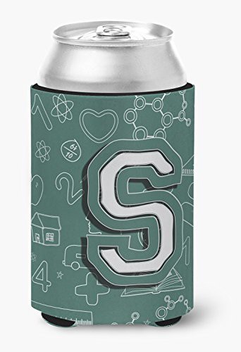 Caroline&#39;s Treasures Cj2010-Scc Letter S Back To School Initial Can Or Bottle Hugger, Can Hugger, Multicolor