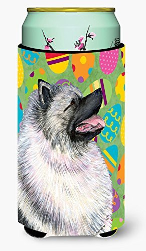 Caroline&#39;s Treasures Ss4833Tbc Keeshond Easter Eggtravaganza Tall Boy Beverage Insulator Beverage Insulator Hugger, Tall Boy, Multicolor