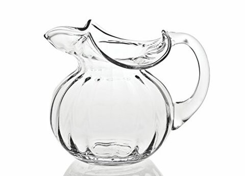 Badash - Hemmingway Floppy Optic European Mouth Blown Glass Pitcher 42 oz. 7.5