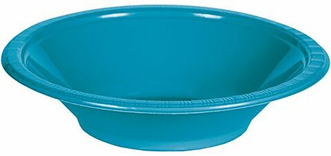 Creative Converting Plastic Bowls, 12oz, Turquoise