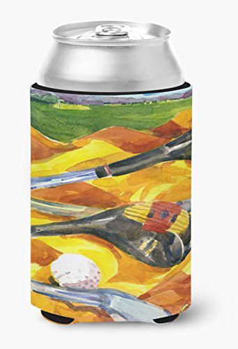 Caroline&#39;s Treasures 6063Cc Golf Clubs Golfer Can Or Bottle Beverage Insulator Hugger, Can Hugger, Multicolor