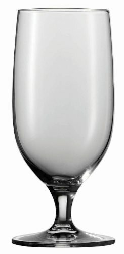 Schott Zwiesel Tritan Crystal Glass Mondial Stemware Collection All Purpose Beverage, Water/Beer Glass 13.2-Ounce, Set of 6