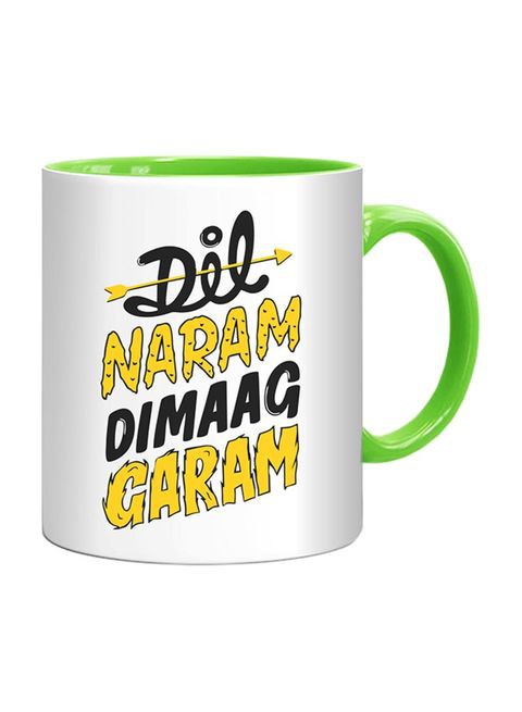 FMstyles Dil Naram Dimaag Garam Printed Mug Multicolour 10ounce