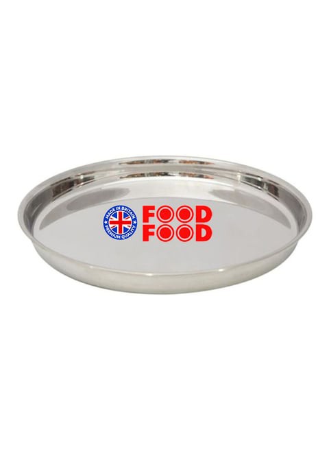 Generic Stainless Steel Beaded Plate Silver 26.5cm