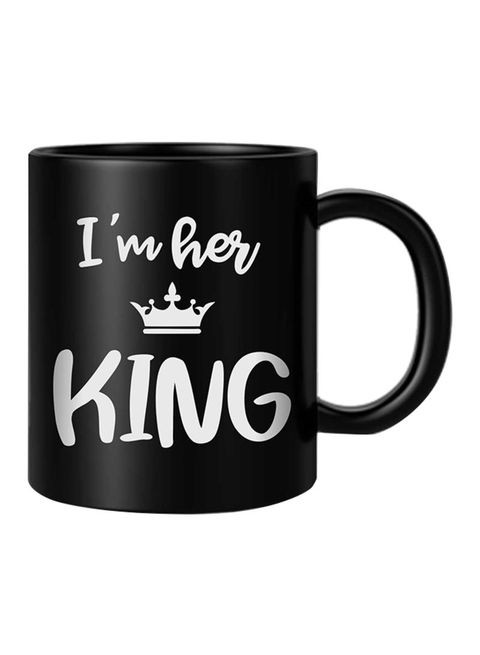 FMstyles I&#39;m Her King Printed Mug White/Black 10 cm