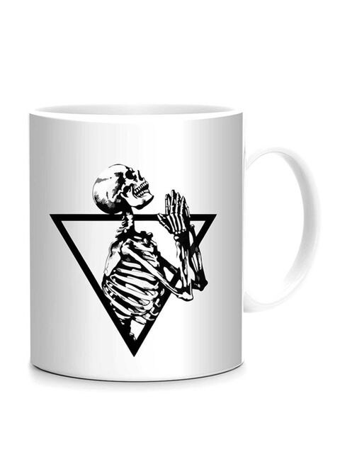 FMstyles Desperate Prayer Printed Mug White/Black 10 cm