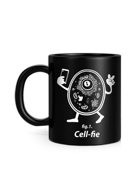 FMstyles Cell Printed Mug Black 10 cm