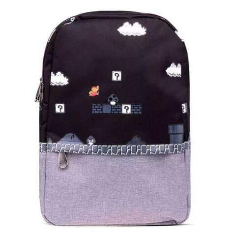 NINTENDO - SUPER MARIO 8BIT PLACED PRINT BACKPACK