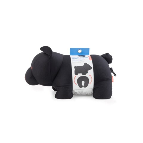 ZIP AND FLIP BEAR HEAD REST BLACK