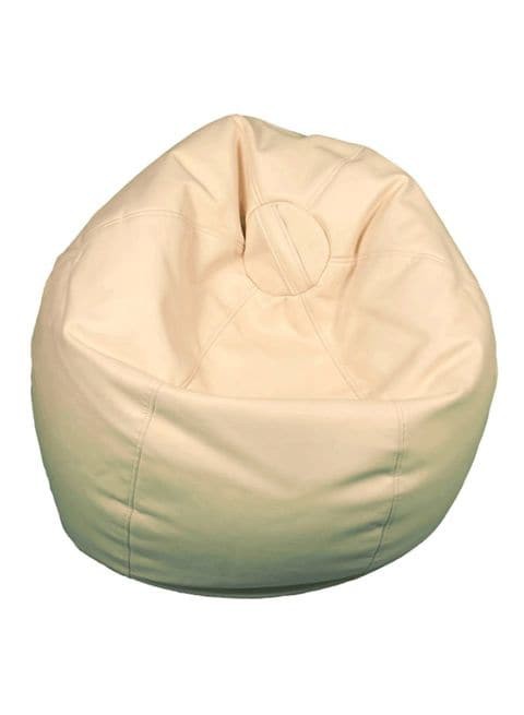 Comfy - PVC Leather Bean Bag Beige