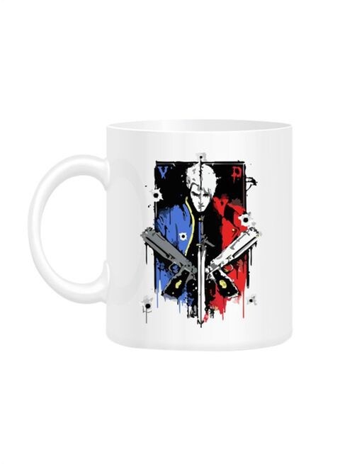 FMstyles Devils Never Cry Printed Mug White 10 cm