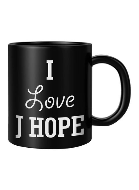 FMstyles I Love J Hope Mug White/Black 10 cm