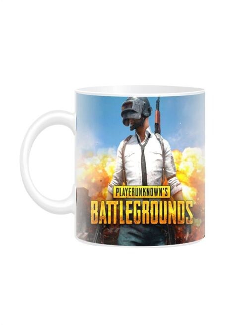 كوب بطبعة FMstyles PUBG Design ، أبيض 10 سم