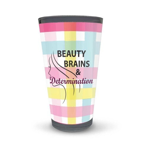 Girl Power: Beauty &amp; Brains Latte Glass