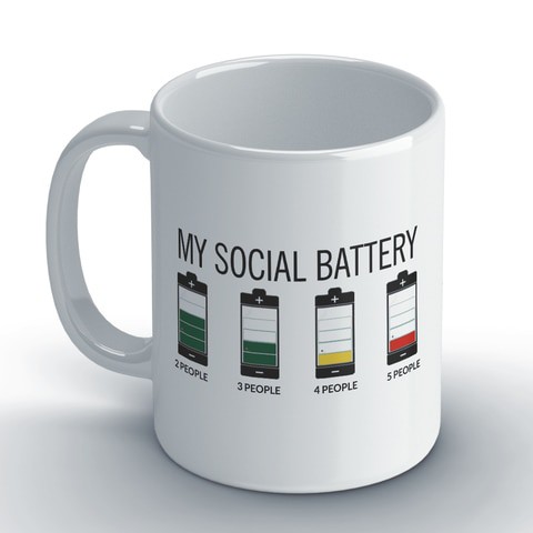 My Social Battery Coffee Mug