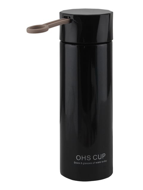 NESSAN STAINLESS STEEL 350ML VACUUM FLASK, BLACK, AB-5836/29