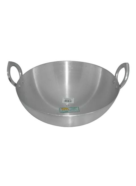 Aluminium Kadai Silver