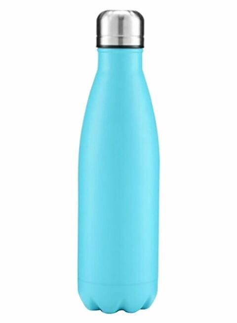 Generic Double Wall Insulated Vacuum Flask Water Bottle Blue