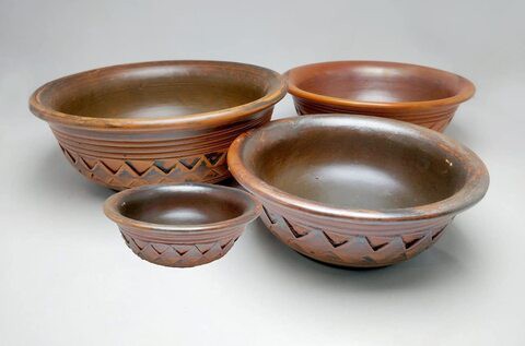 Clay Bowl Set Handcrafted Pottery Clay Soup Bowls BM B 108