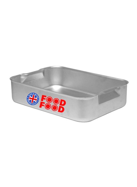 Generic Aluminium Roasting Dish Silver 420x305x70millimeter