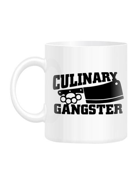 FMstyles Culinary Gangster Printed Mug White 10 cm