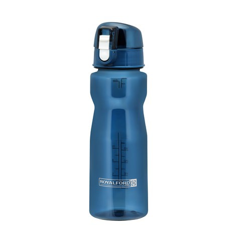 Royalford RF5224 750ml Water Bottle - Reusable Water Bottle Wide Mouth With Hanging Clip, Printed Bottle, Perfect while Travelling, Camping, Trekking &amp; More