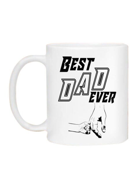 Generic Best Dad Ever Printed Coffee Mug White/Black 11Ounce